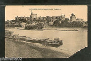 Great Britain 1907 Windsor Castle & River Thames View Post Card Used # 1454-131