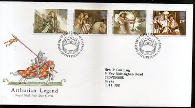 Great Britain 1985 Arthurian Legends Art Drama 4v FDC #F130