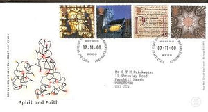 Great Britain 2000 Spirit and Faith Art Culture FDC # 18225