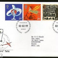 Great Britain 1999 Millennium Achievements Travellers Tale Bicycle 4v FDC # F33