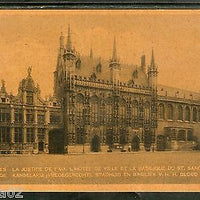 Belgium 1934 Bruges the town hall & the Basilica of St. Blood View Post Card UK