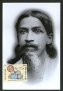 India 2010 Sri Aurobindo Arrival in Pondicherry Religion Max Card # 12767