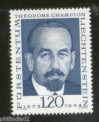 Liechtenstein 1968-69 Theodore Champio Pionieers of Philatelic Sc 451 MNH # 2963