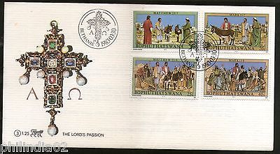 Bophuthatswana 1983 Easter Religion Christianity Holy Jesus Sc 104-7 FDC # 16345