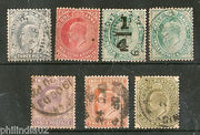 India 1902-11 King Edwaed 7 Diff Good Used Stamps Watermark unckecked # 3478