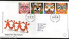 Great Britain 2001 Millennium Painted faces of children Tiger Owl 4v FDC # F31