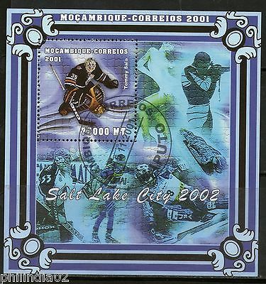 Mozambique 2001 Winter Olympics Salt Lake City Hockey Sc 1442 M/s Canc. # 7805