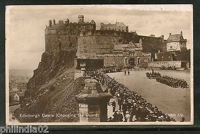 Great Britain 1934 Edinburgh Castle Changig the Guards Valentine View Post Card