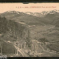 Spain 1914 Camprodon Font de Can Pascal Mountain Used View Post Card # 1454-70