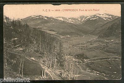 Spain 1914 Camprodon Font de Can Pascal Mountain Used View Post Card # 1454-70