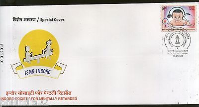India 2015 Indore Society for Mentally Retarded Handicap Special Cover # 18052