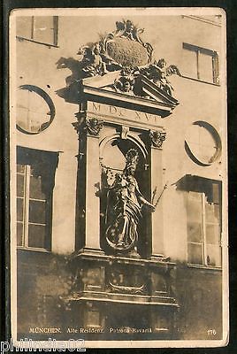 Germany 1912 Munich Old Residence Patrona Bavaria Architect Used View Post Card