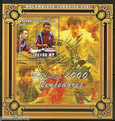 Mozambique 2001 Sydney Olympics Table Tennis Christophe Legout Sc 1433 M/s Canc.