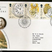 Great Britain 1993 John Harrison Inventor of Marine Chronometer 4v FDC # F54