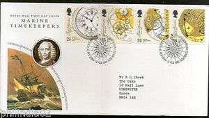 Great Britain 1993 John Harrison Inventor of Marine Chronometer 4v FDC # F54