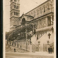 Switzerland 1937 Zurich Church of Our Lady Used View Post Card to India #1454-50