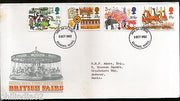 Great Britain 1983 St. Bartholomew’s Fairs Games Animals Rides 4v FDC # 7273