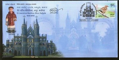 India 2018 St. Lawrence Basilica Church Cathedral Christianity Sp. Cover # 18427