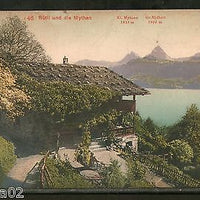 Switzerland 1909 Rütli and the myths Mountain Lake Used View Post Card # 1454-27