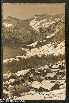 Switzerland 1937 Adelboden Steghorn u Wildstrubel Used View Post Card to India 4