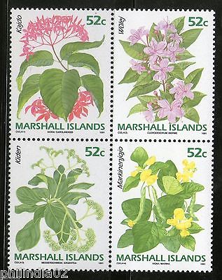 Marshall Islands 1991 Flowers Tree Plant Flora Sc 398b Se-tenant MNH # 3971