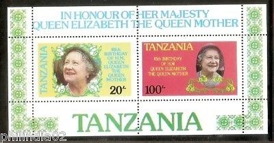 Tanzania 1985 Elizabeth the Queen Mother Sc 270 M/s MNH