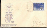 India 1961 All India Radio Phila-356 CALCUTTA Red FDC