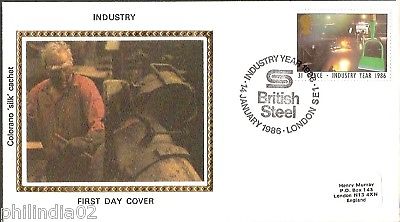 Great Britain 1986 Industry Steel Colorano Silk Cover