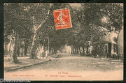 France 1923 The RNA SOREZE - GREAT AISLE View Card to India as per Scan # A0154