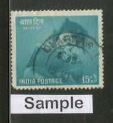 India 1957 15p National Children's Day Phila -325 1v Used Stamp